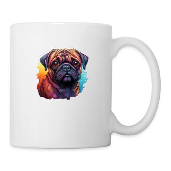Pug Splashes of Paint - Mug - white - Right