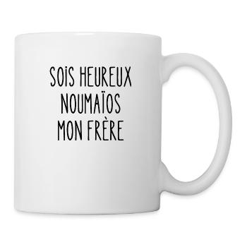 sois heureux noumaïos mon frère - Mug blanc - blanc - Droite
