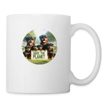 Famille Rottweiler - Mug blanc - blanc - Droite