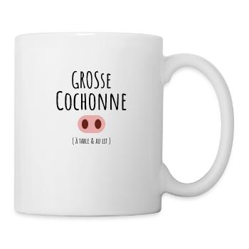 grosse cochonne - Mug blanc - blanc - Droite