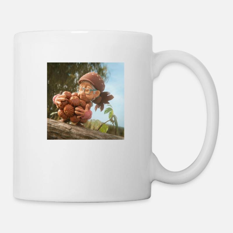 Kastanienomi - Tasse - Weiß