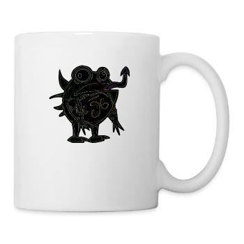 don't want to be humain i want to be frog - Mug blanc - blanc - Droite