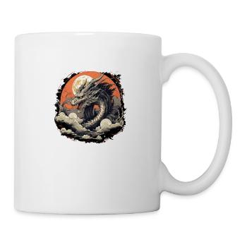 Vieux dragon - Mug blanc - blanc - Droite