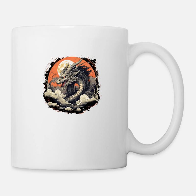 Alter Drache - Tasse - Weiß