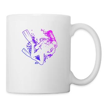 Scuba Diver Tauchen Diver Diving Scuba Taucher - Mug - white - Right