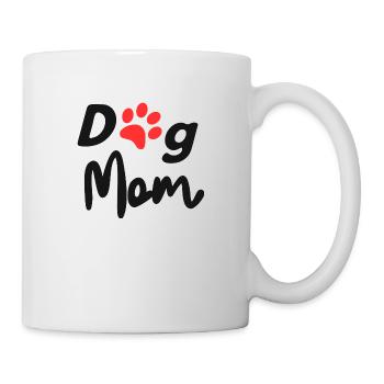 Hunde Mutter mit Pfote - Tasse - Weiß - Rechts
