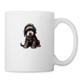 Giant Schnauzer Riesenschnauzer im cozy look - Tasse - Weiß - Rechts