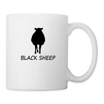 Mouton noir - Mug blanc - blanc - Droite