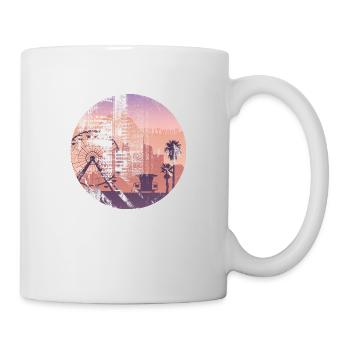 Los angeles californie voyage ville usa amérique - Mug blanc - blanc - Droite