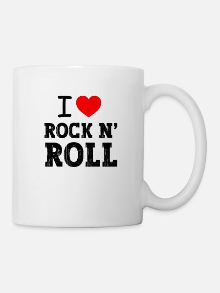 Ich liebe Rock 'n' Roll - Tasse - Weiß