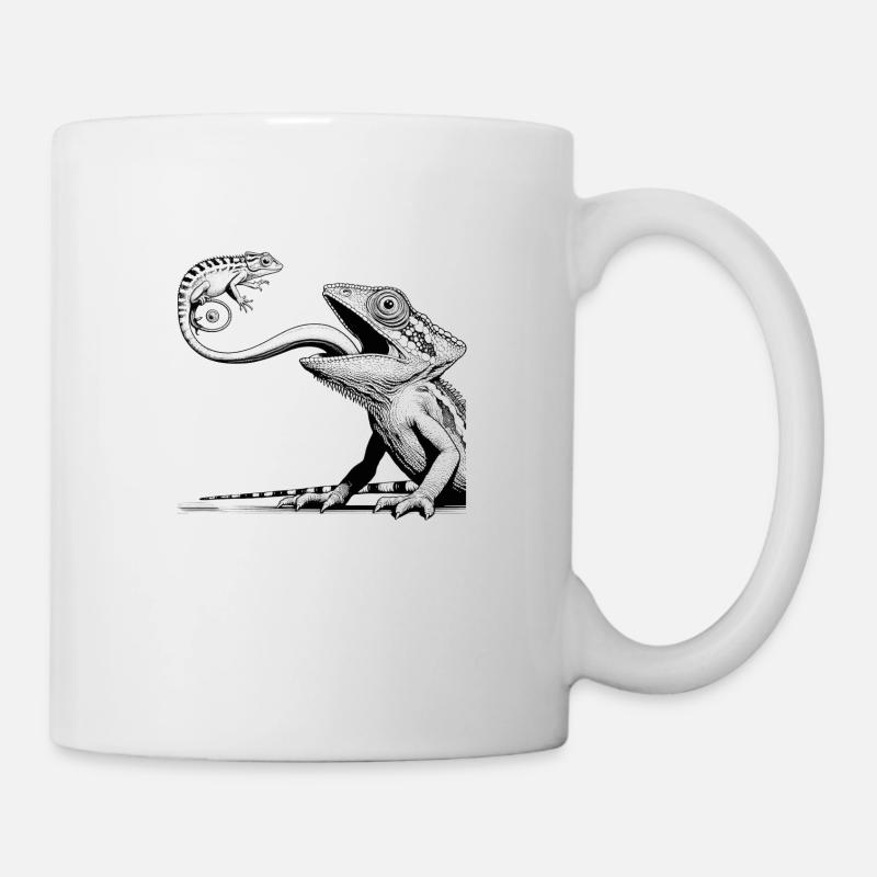 Chamäleon - Tasse - Weiß