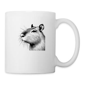 Capibara - Tasse - Weiß - Rechts
