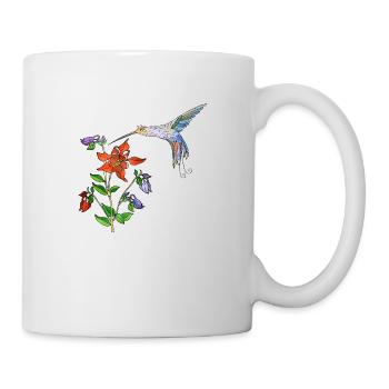 Colorful bird - Mug - white - Right