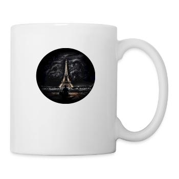 Paris the Eiffel Tower at night - Mug - white - Right