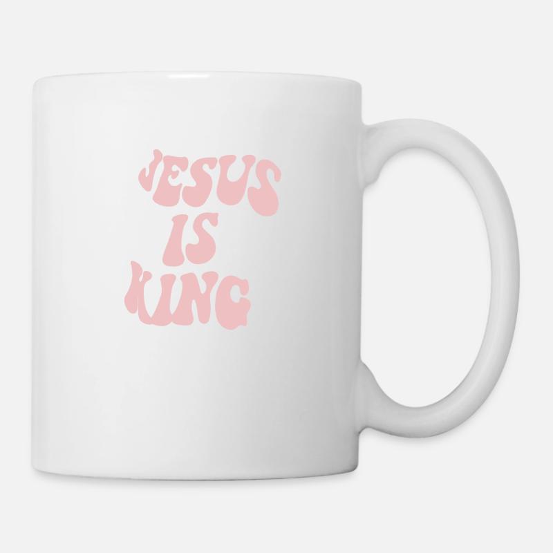 Jesus is King - Tasse - Weiß