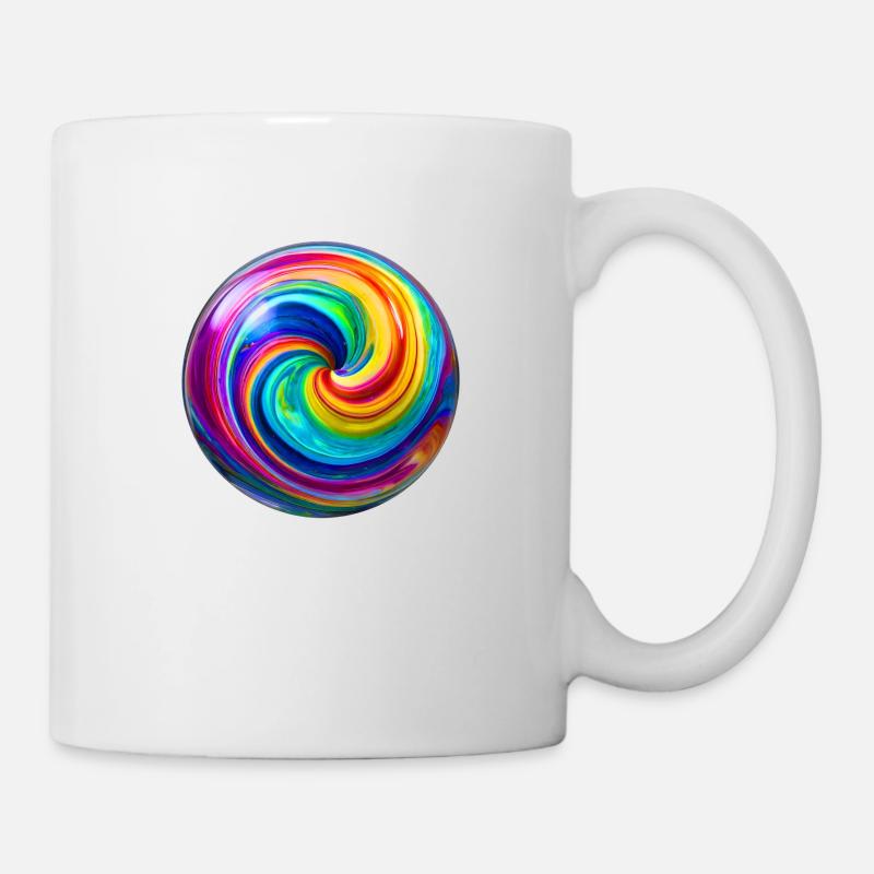 Magic Swirl Murmel - Tasse - Weiß