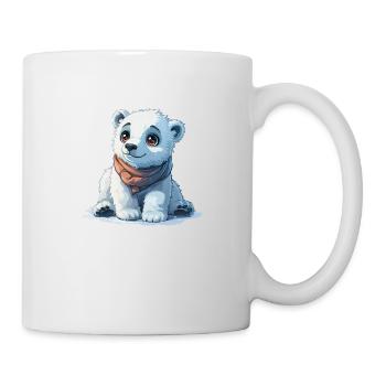 Mignon petit bébé ours polaire - Mug blanc - blanc - Droite