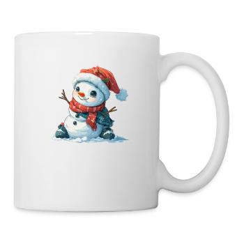 Bonhomme de neige pour les enfants - Mug blanc - blanc - Droite