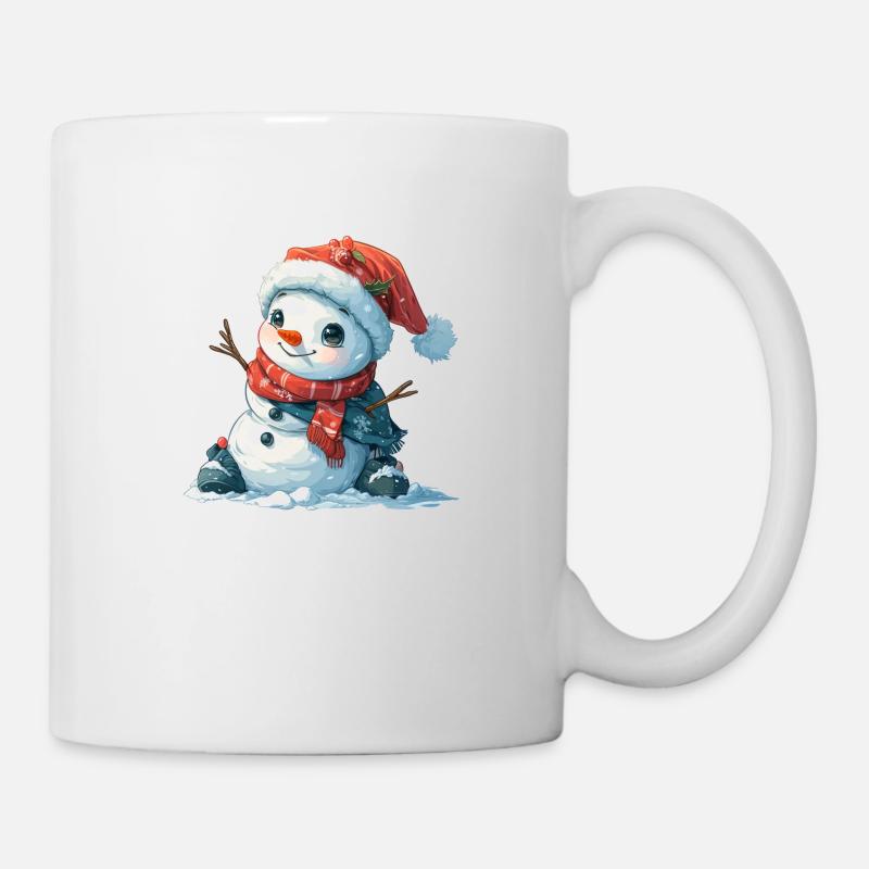Bonhomme de neige pour les enfants - Mug blanc - blanc
