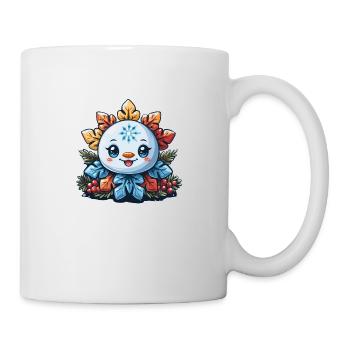 Schneeflocke für Kinder - Tasse - Weiß - Rechts