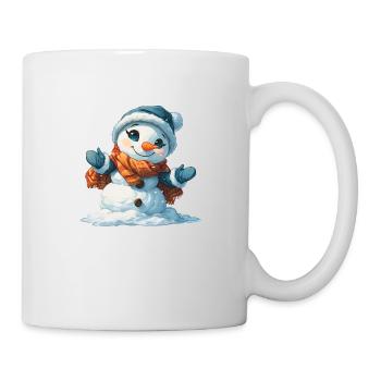 Schneemann für Kinder - Tasse - Weiß - Rechts