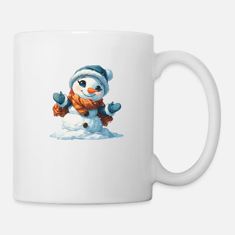 Bonhomme de neige pour les enfants - Mug blanc - blanc