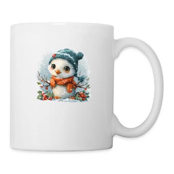 Bonhomme de neige pour enfants en forme de poussin - Mug blanc - blanc - Droite