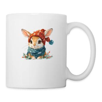 Snow hare winter - Mug - white - Right