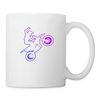 Supermoto Motocross Freestyle Motocross Hommes - Mug blanc - blanc - Droite