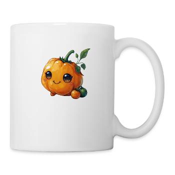 Pumpkin happy comic style - Mug - white - Right