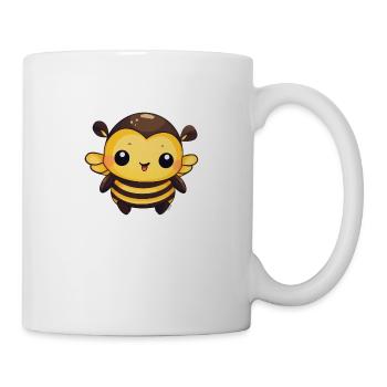abeille kawaii drôle - Mug blanc - blanc - Droite