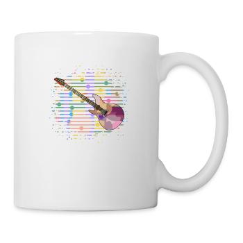 Gitarre - Tasse - Weiß - Rechts