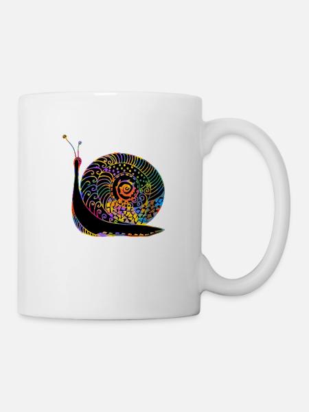Schnecke - Tasse - Weiß