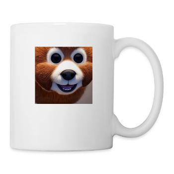 little bear with big eyes - kleiner Bär - Tasse - Weiß - Rechts