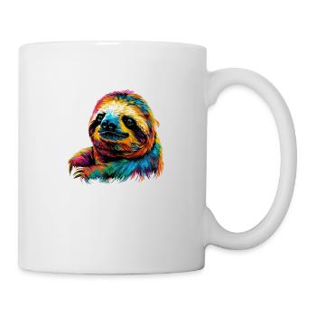 Le pop art paresseux - Mug blanc - blanc - Droite