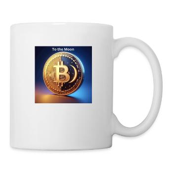 Bitcoin vers la Lune - Mug blanc - blanc - Droite