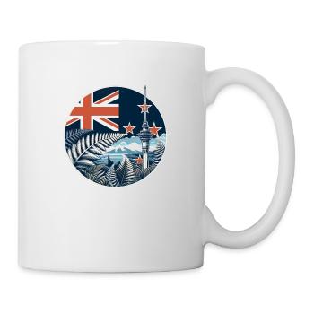 Neuseeland Aotearoa Kiwi 19 - Tasse - Weiß - Rechts