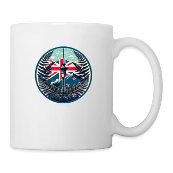 Neuseeland Aotearoa Kiwi 21 - Tasse - Weiß - Rechts