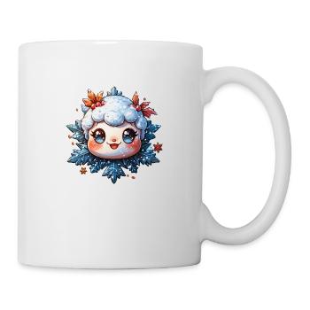 Schneeflocke für Kinder - Tasse - Weiß - Rechts
