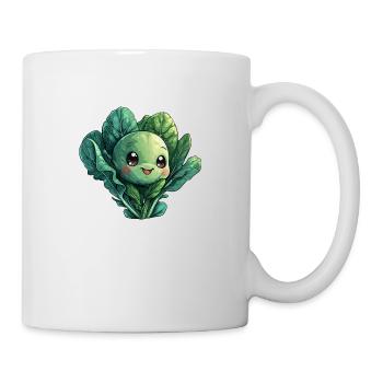 Kohl fröhlicher Comic Stil - Tasse - Weiß - Rechts