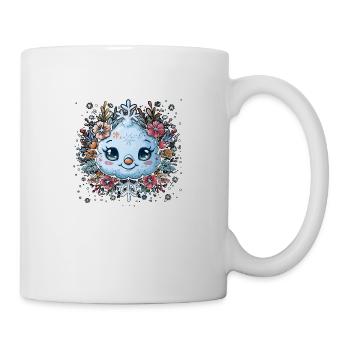 Schneeflocke für Kinder - Tasse - Weiß - Rechts
