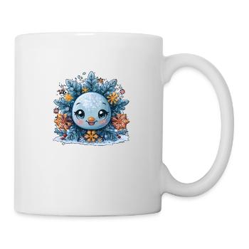 Schneeflocke für Kinder - Tasse - Weiß - Rechts