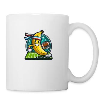 Banane de football - Mug blanc - blanc - Droite