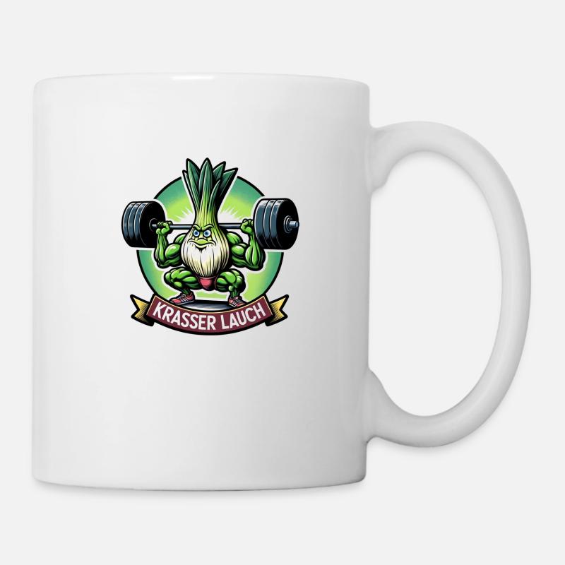 Krasser Lauch - Tasse - Weiß