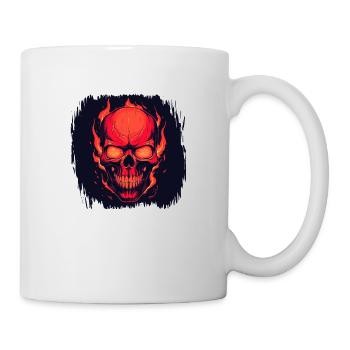 idée cadeau d’anniversaire cage noir squelettique - Mug blanc - blanc - Droite