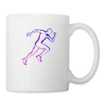Course à pied Jogging Course à pied Course à pied Fitness Femmes - Mug blanc - blanc - Droite