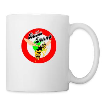 Guêpe Mod Cible Rouge Cocarde Bella Donna - Mug blanc - blanc - Droite
