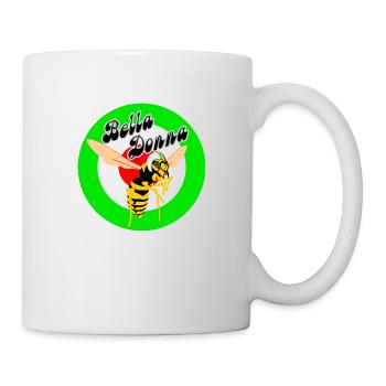 Wespe Mod Target Grünes Rondell Bella Donna - Tasse - Weiß - Rechts