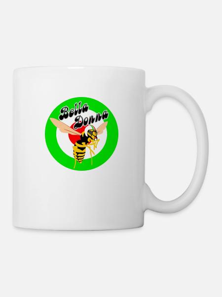 Wespe Mod Target Grünes Rondell Bella Donna - Tasse - Weiß