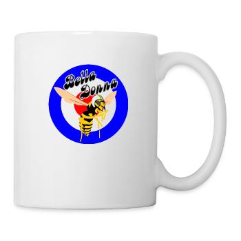 Guêpe Mod Cible Cocarde bella donna - Mug blanc - blanc - Droite
